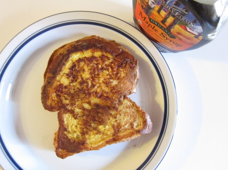 Peanut butter stuffed french toast.